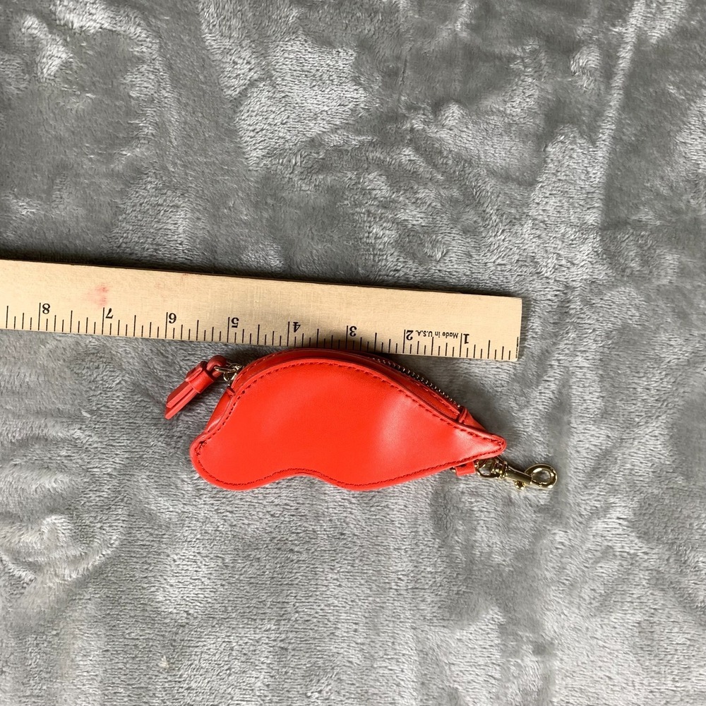 Diane Von Furstenberg Coin Pouch Purse Red Lips Mouth Lipstick DVF Target Wallet - Picture 7 of 11